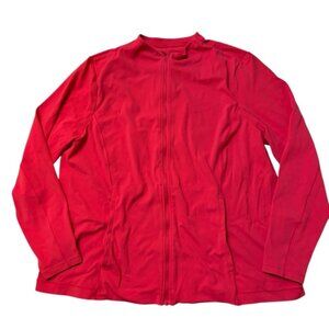 Nike Red Yoga Zip Up Dri-fit Jacket Size 1x